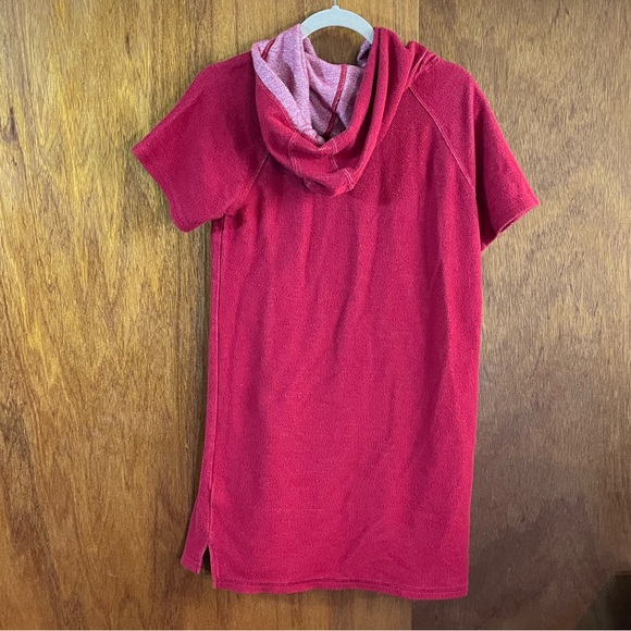 MARC NEW YORK Red Terrycloth Hooded Coverup Sz S - Picture 2 of 6
